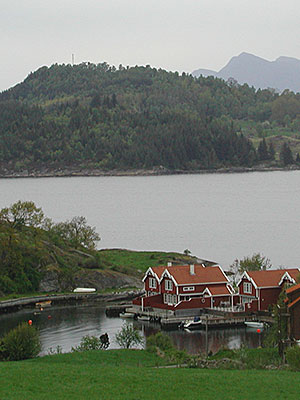 Hyttes by the sea in the Ryfylke area just north of Stavanger Norway