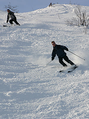 Off-piste skiing in Sirdal - less than 2 hours from Stavanger Norway